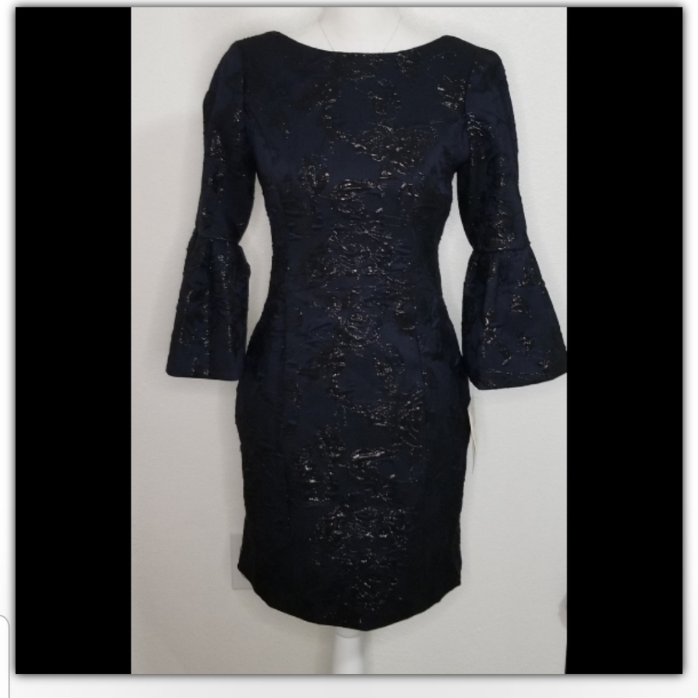 NWT Aidan Mattox bell sleeve dress whimseygoth